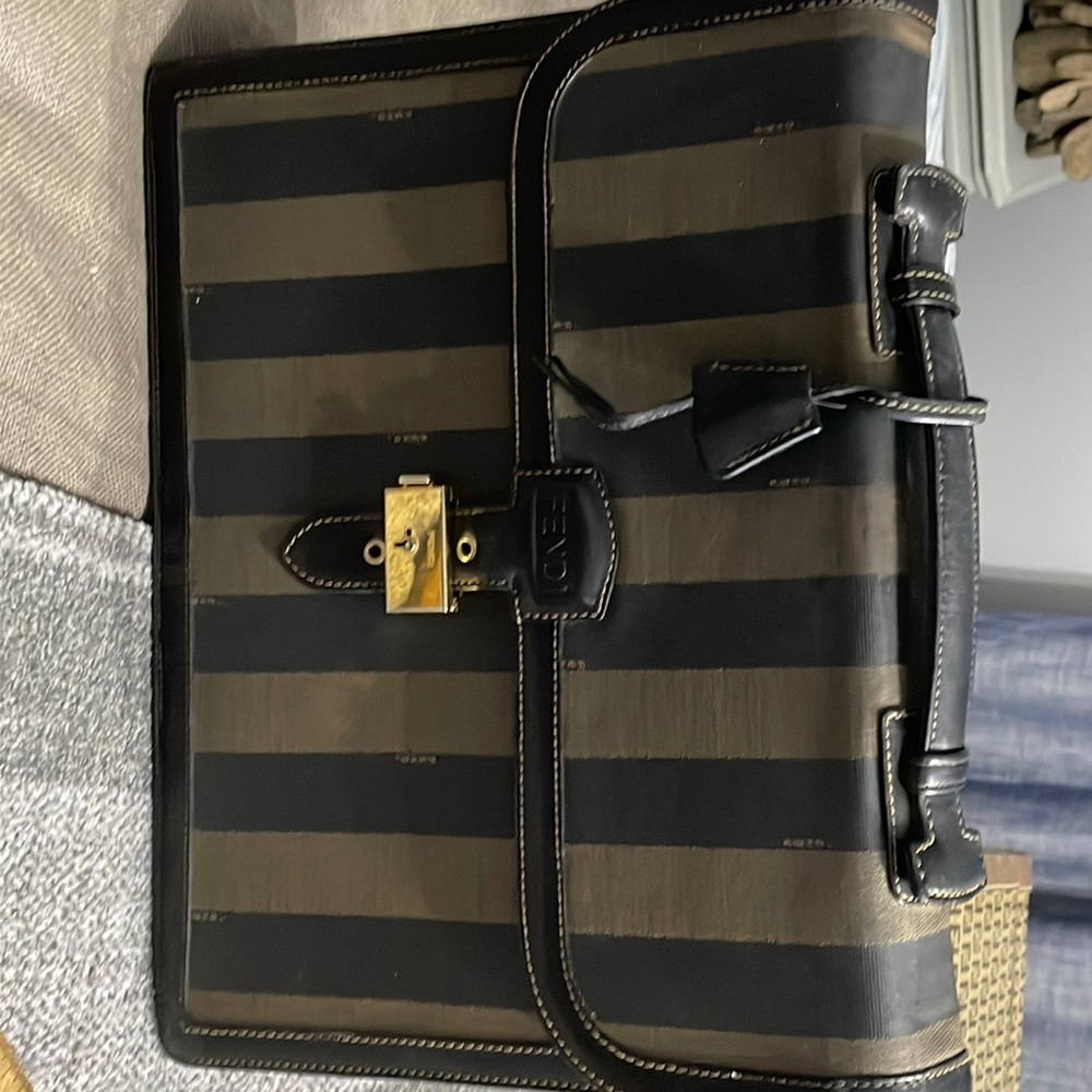 100% authentic Fendi pequin business or briefcase.RARE